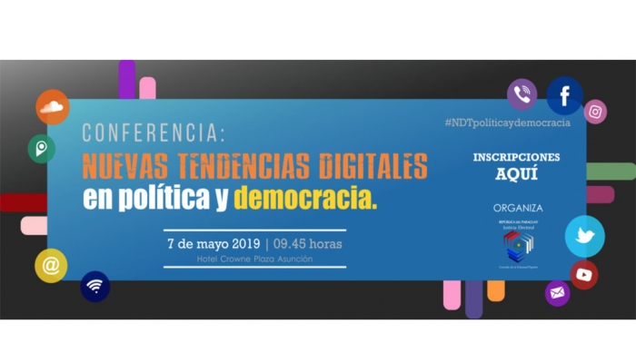 Justicia Electoral organiza Conferencia Nuevas Tendencias Digitales en PolÃ­tica y Democracia